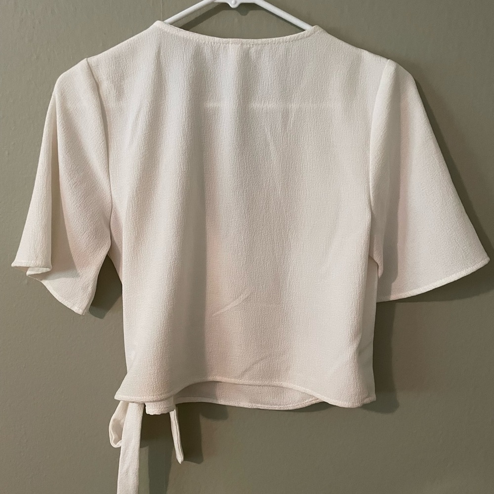 Xhilaration Tie Front Blouse - Size S - Picture 3 of 7